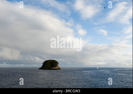 Paysage paysage de l'île Cocos, du Costa Rica, de l'Océan Pacifique Banque D'Images