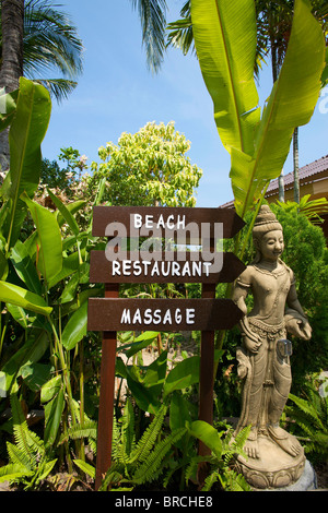 Signes, Ko Samui Island, Thaïlande Banque D'Images