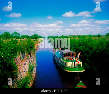 Ballinamore-Ballyconnell Shannon-Erne Waterway, Canal, Co Leitrim, Ireland Banque D'Images