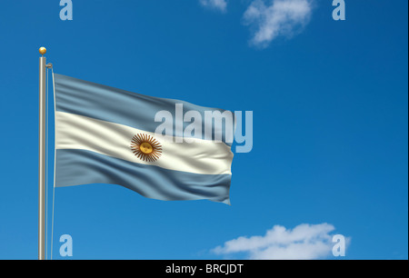 Drapeau de l'Argentine Banque D'Images