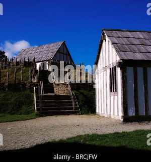 L'histoire de l'Ulster Park, Omagh, Co Tyrone, Motte-And-Bailey Banque D'Images