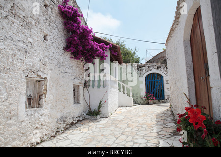 Afionas Corfu Grèce Banque D'Images