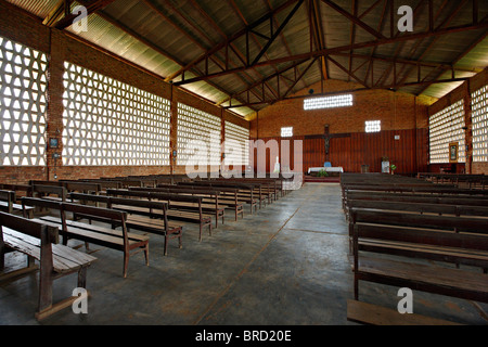 Cathédrale Saint Pierre Claver, Ouesso, République du Congo, Afrique Banque D'Images