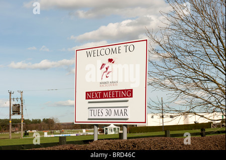 Market Rasen Racecourse Lincolnshire UK Banque D'Images