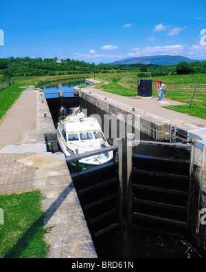 Ballinamore-Ballyconnell, Canal Shannon-Erne Waterway, Lisconor Lock, Co Leitrim, Ireland Banque D'Images