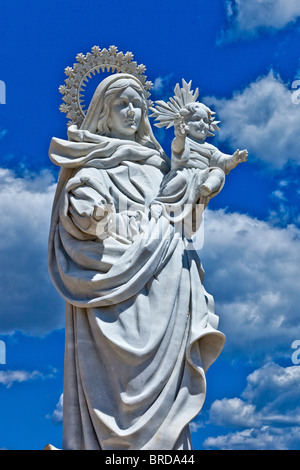 Statue religieuse de la Vierge du Carmen, à Puerto de Garrucha Banque D'Images