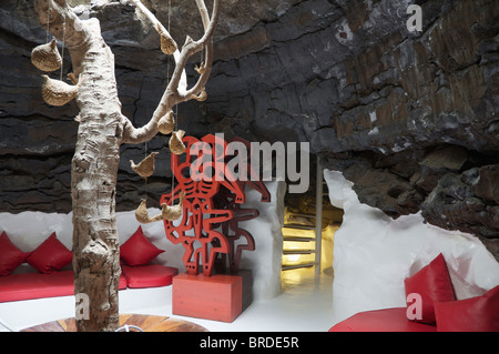 Intérieur La Fondation Cesar Manrique à Lanzarote, Îles Canaries Banque D'Images