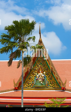 Temple Wat Phra Tong à Thalang, île de Phuket, Thaïlande Banque D'Images