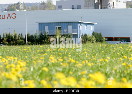 Le siège de Dignitas, dans la ville de Pfäffikon, Suisse. Banque D'Images