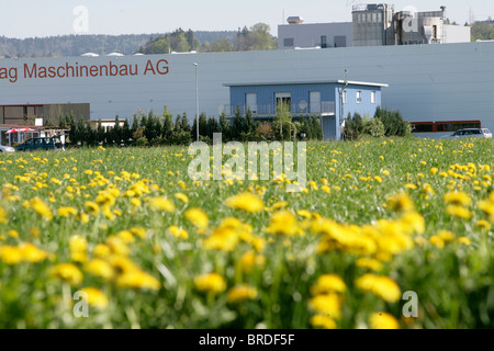 Le siège de Dignitas, dans la ville de Pfäffikon, Suisse. Banque D'Images