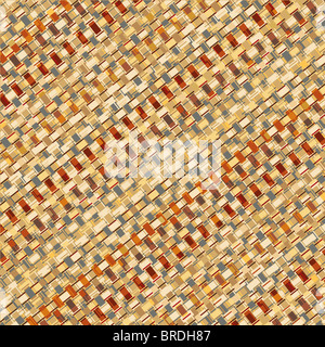 Illustration d'un modèle de panier tressé Banque D'Images