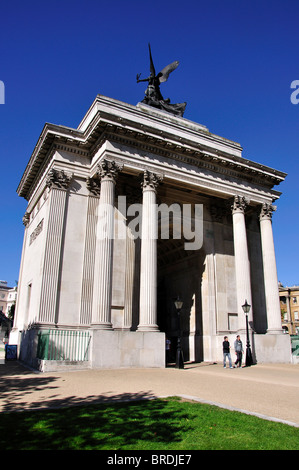 Wellington Arch, Hyde Park, City of westminster, Greater London, Angleterre, Royaume-Uni Banque D'Images