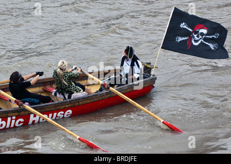 Le grand fleuve de la race, de la Thames, London, UK. Septembre 2010. Banque D'Images