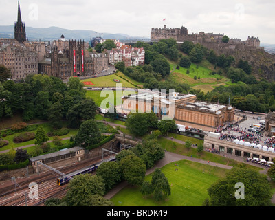 Edimbourg depuis le haut du Scott Monument Banque D'Images