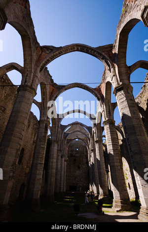 S:t Karin (origine ou S:t Katarina) Église ruine par la Grande Place (Stora Torget) dans la ville de Visby, Gotland. Banque D'Images