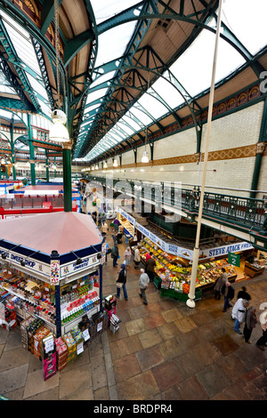 Les marchés de la ville de Leeds, Kirkgate, Leeds, West Yorkshire Banque D'Images