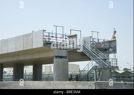 Wien, Bau der U-Bahn U2 Banque D'Images