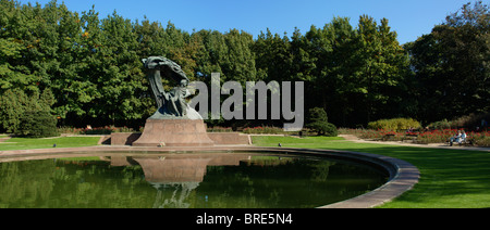 Monument à Frédéric Chopin de Varsovie, Pologne Banque D'Images