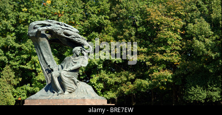 Monument à Frédéric Chopin de Varsovie, Pologne Banque D'Images