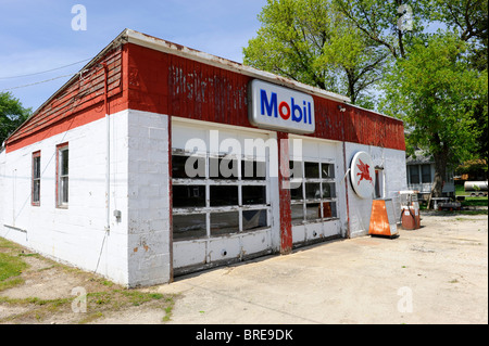 Souvenirs de la station le long de la route 66 près de Illinois ODell Banque D'Images