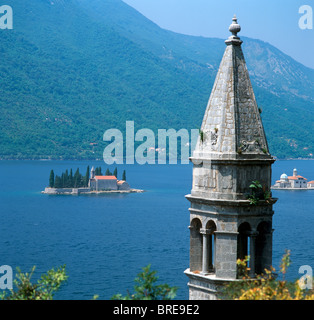 Perast, baie de Kotor, Monténégro Banque D'Images