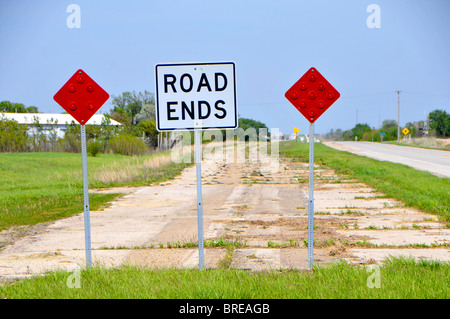 La route 66 près de Illinois ODell Banque D'Images