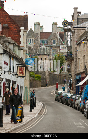 Afficher le long de High Street Swanage, Dorset, UK Banque D'Images