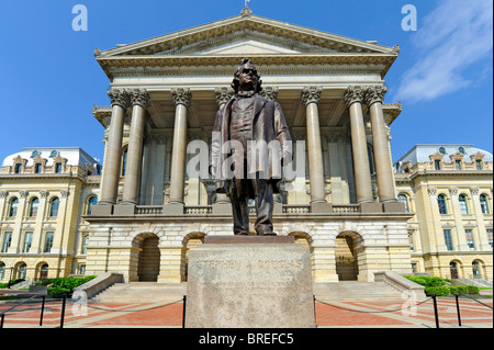 Stephen Douglas statue en face de l'Illinois State Capitol Building Springfield Illinois Banque D'Images