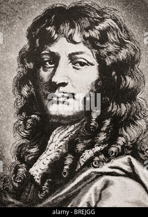 Sir William Temple, 1 baronnet, 1628 à 1699. D'état anglais et essayiste. Banque D'Images