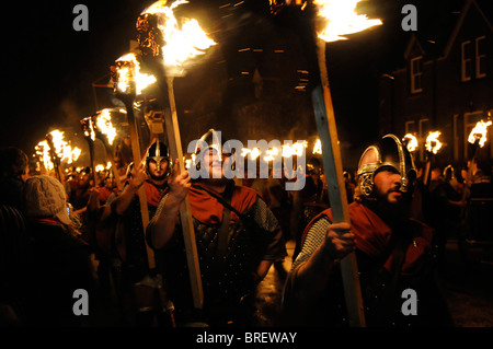 Up Helly Aa, fête du Feu , , Shetland Lerwick Banque D'Images