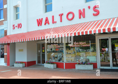 Centre des Visiteurs de Walmart Walton 5 et 10 Bentonville Arkansas Banque D'Images