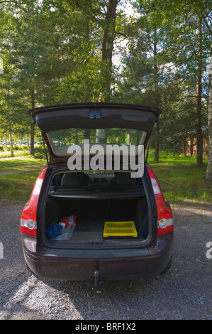 Ouvrez boot/tronc d'un Volvo Finlande Europe Banque D'Images
