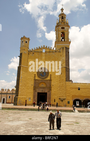 Le Templo de San Gabrial dans l'Ex-Convento de San Gabriel, Cholula, Puebla, Mexique. Cholula est un UNESCO World Heritage Site. Banque D'Images