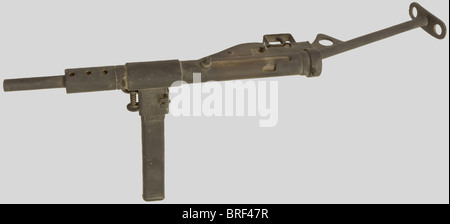 Armes à feu, Maquette en bois de Sten MK II, à l'échelle 1. Superbe dispo., , Banque D'Images