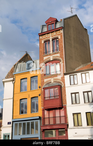 Bâtiments colorés, lille, France Banque D'Images