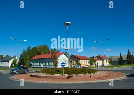 Rond-point de l'Ouest Europe Finlande Pori Banque D'Images