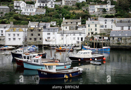 Polperro harbour, Cornwall, Angleterre du Sud, Grande-Bretagne, Europe Banque D'Images