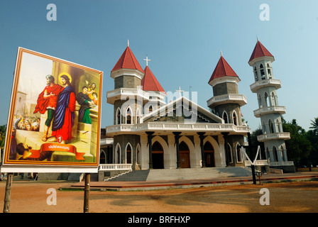 L'église St-Michel de Kodungallur Kerala ; Inde ; Banque D'Images