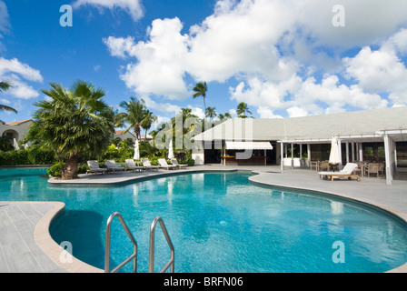 Hôtel Carlisle Bay, Piscine, Antigua, Antilles, Caraïbes, Amérique Centrale Banque D'Images