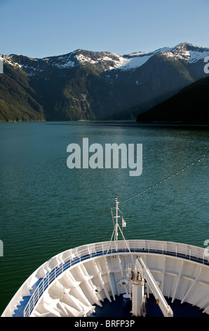 Entrer dans le fjord Tracy Arm Le passage de l'intérieur de l'Alaska États-Unis Banque D'Images