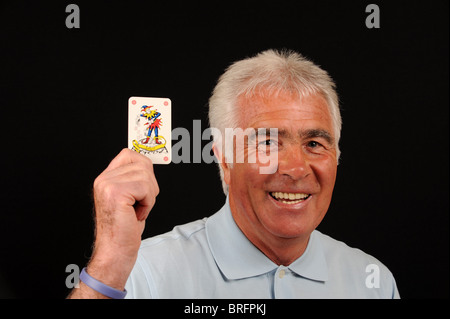 Ancien football manager Bobby Gould Banque D'Images