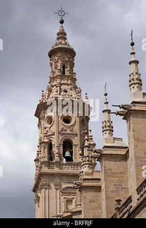 Concatedral de Santa María de la Redonda Logroño. Banque D'Images