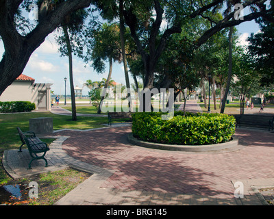 Riverfront Park au Cocoa en Floride se trouve sur le chenal à l'Indian River Lagoon dans Brevard Comté. Banque D'Images