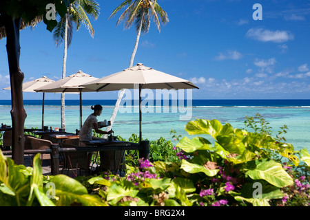 Pacific Resort Aitutaki, Îles Cook Banque D'Images