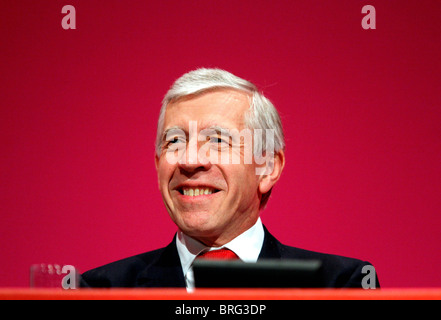 JACK STRAW MP Jack STRAW MP PARTI DU TRAVAIL 28 septembre 2010 Manchester Central Manchester en Angleterre Banque D'Images