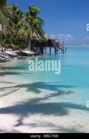 Beach Resort à Aitutaki Cook Islands Banque D'Images