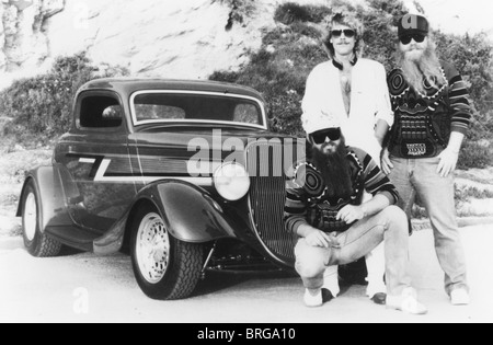 ZZ Top photo promotionnelle de groupe rock américain de gauche : Billy Gibbons, Dusty Hill et Frank Beard Banque D'Images