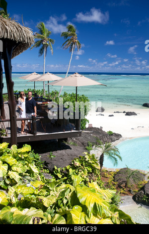 Pacific Resort Aitutaki, Îles Cook Banque D'Images