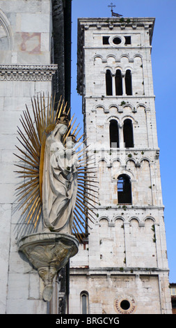 San Michele in Foro, Lucca, Toscane, Italie Banque D'Images