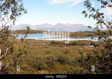 L'île de Vanna / Vannoya Comté de Troms, Norvège du Nord. Banque D'Images